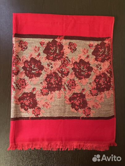 Палантин платок красный, СССР