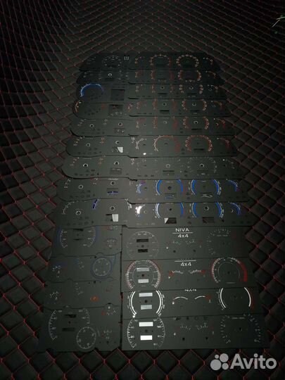 Накладка комбинации приборов на Ваз, пересвет