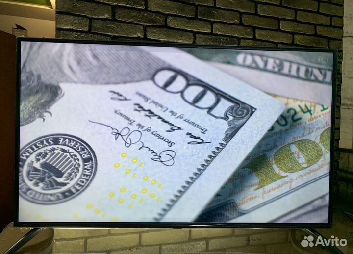 Стальной 4K Ultra телевизор 127 см,Wi-Fi,Bluetooth