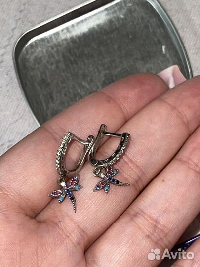 Серебряные сережки