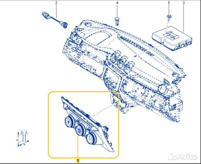 Блок управления климат контролем Renault Duster