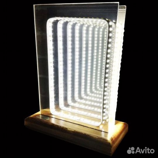 Светодиодный крафтовый 3D-светильник сумракoff 9.6