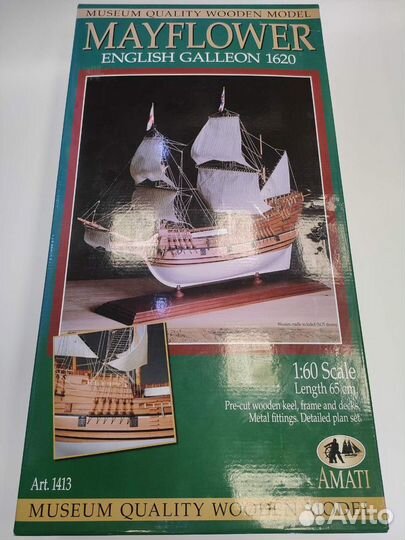Mayflower Сборная модель корабля amati 1413 1:60
