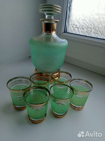 Графин и рюмки Чехия