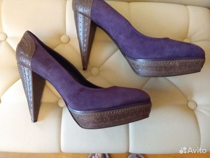 Туфли женские замша Италия Sandro Vicari 40