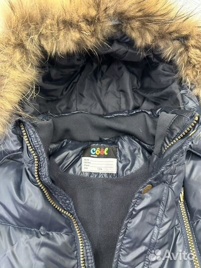 Пуховик удлиненный 128-138р очень легкий и удобный