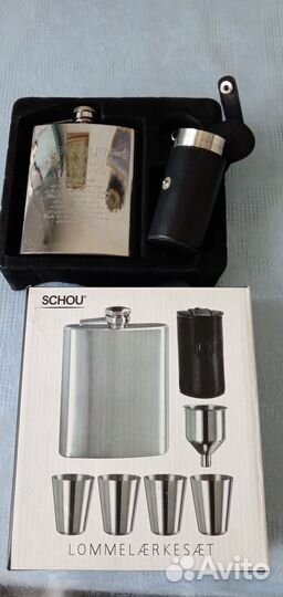 Набор фляжка и стопки