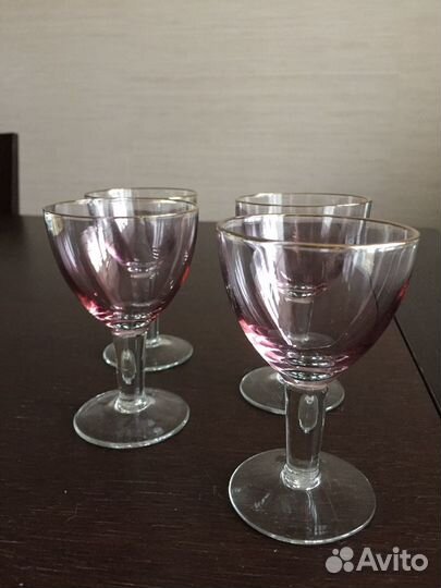 Рюмки СССР Цветное стекло