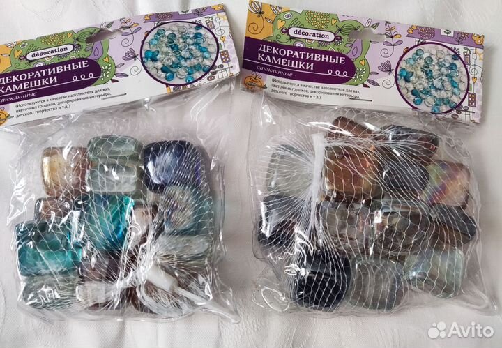 Декоративные стеклянные камни