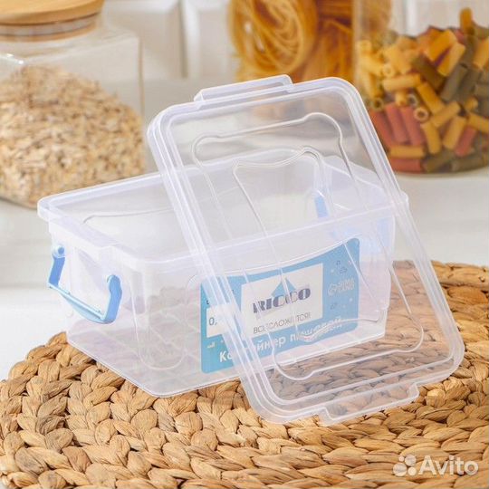 Контейнер пищевой ricco, 900 мл, 18118 см, прямоуг