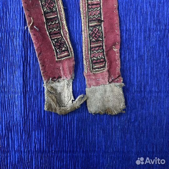 Старинная вышивка домоткань лен масмак