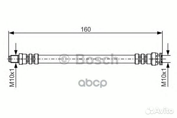 Шланг тормозной citroen jumper/fiat ducato/boxe