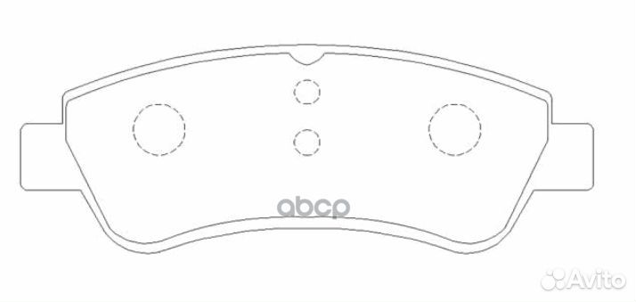 Колодки тормозные передние к-кт GK0863 CTR