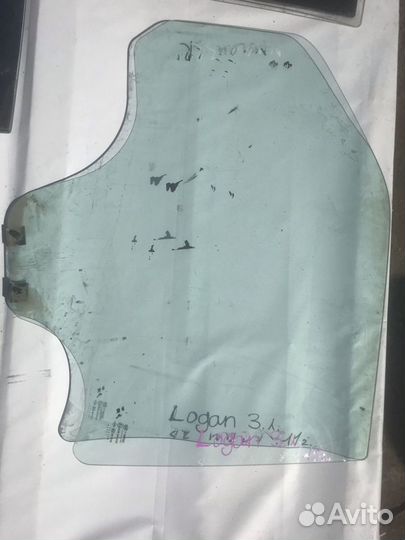 Стекло заднее правое Renault Logan 1
