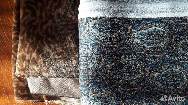 Ткани СССР отрезы, ретро винтаж