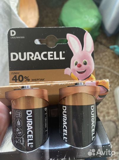 Батарейки duracell basic d lr20 2 шт