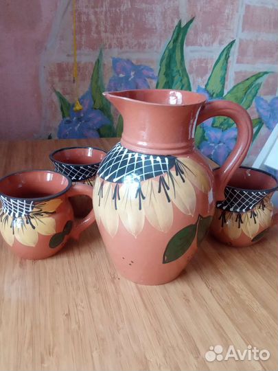 Сервиз глиняный