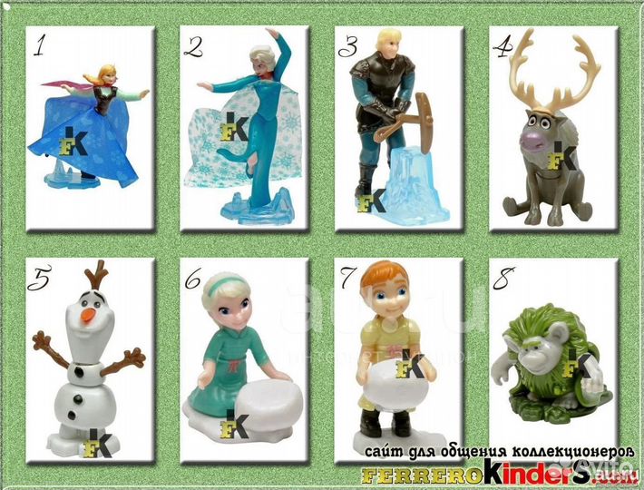 Коллекция киндер «Холодное сердце»