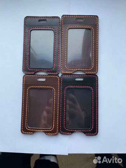 Бейдж из натуральной кожи