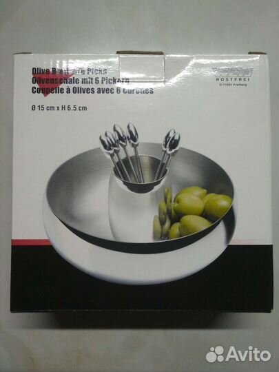 Набор для оливок - чаша и вилочки Weis