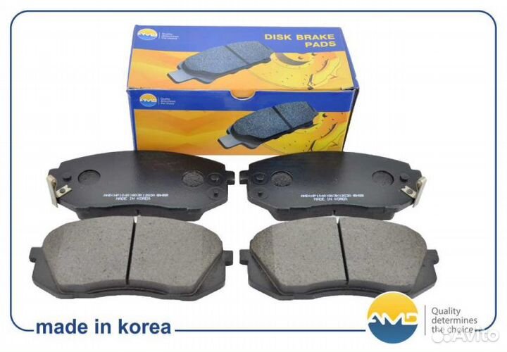 Колодки тормозные дисковые перед amdbf128