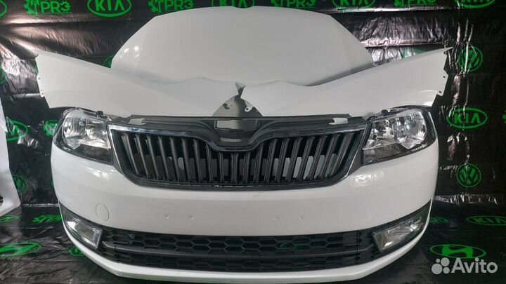 Бампер передний Skoda Rapid (Ноускат)