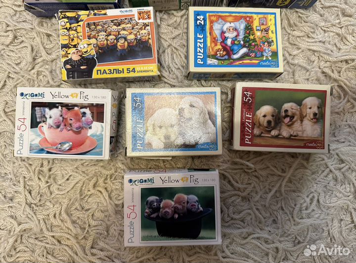 Пазлы для малышей пакетом