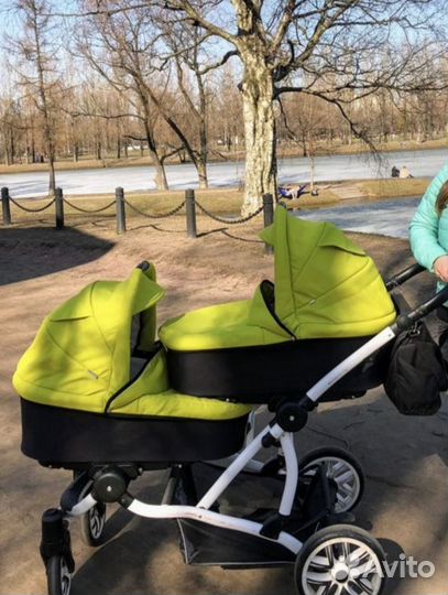 Коляска для двойни или погодок bebetto 42