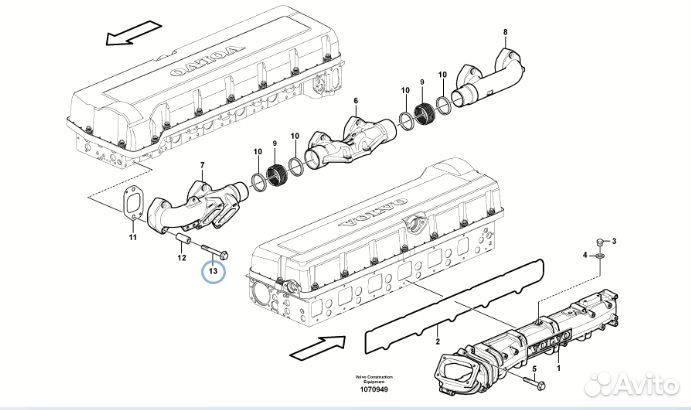 Винт фланцевый Volvo (Вольво) VOE21344787