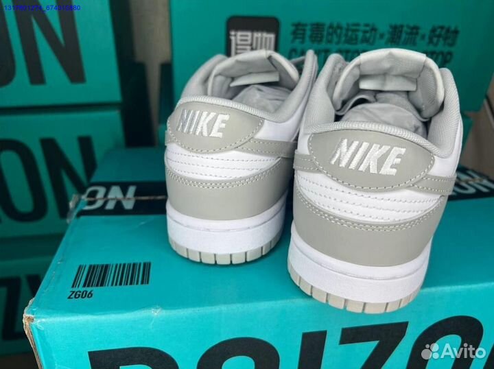 Кроссовки nike dunk low grey fog оригинал Poizon