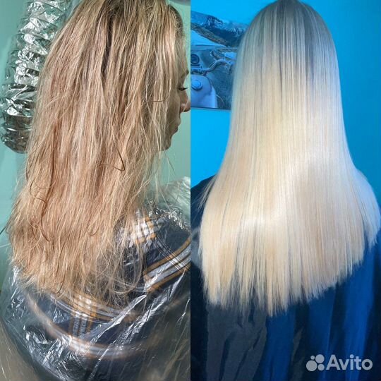 Кератиновое выпрямление волос,нанопластика