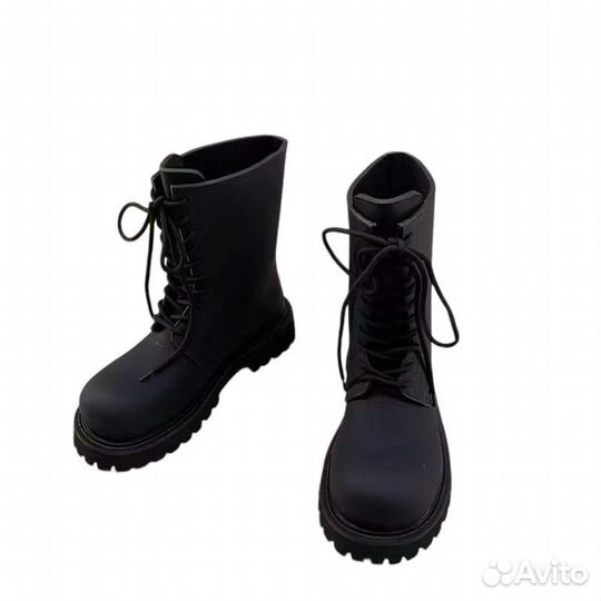 Ботинки Balenciaga Steroid Boot Черные Высокие