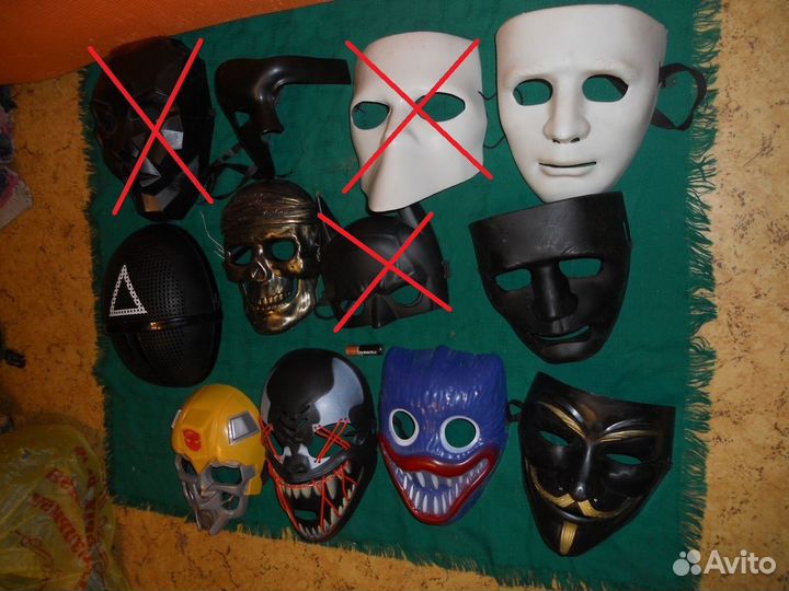 Маски пластиковые герои комиксов только самовывоз