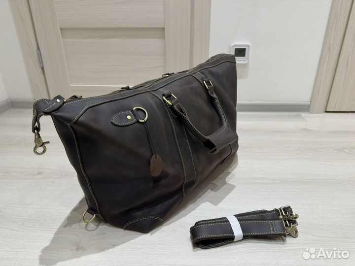 Дорожная сумка толстая натуральная кожа