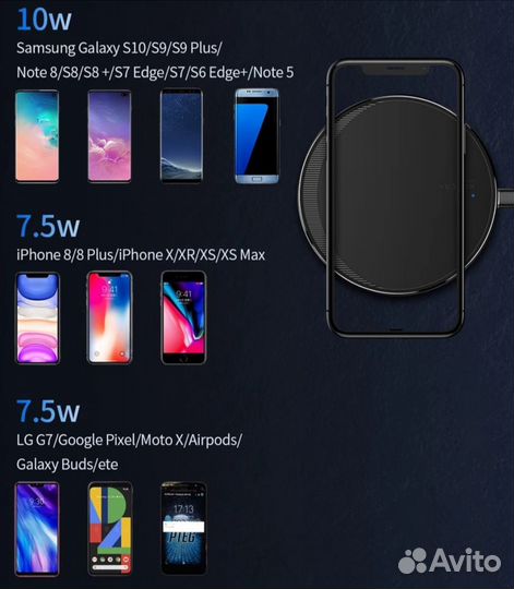 Беспроводное зарядное устройство 10W