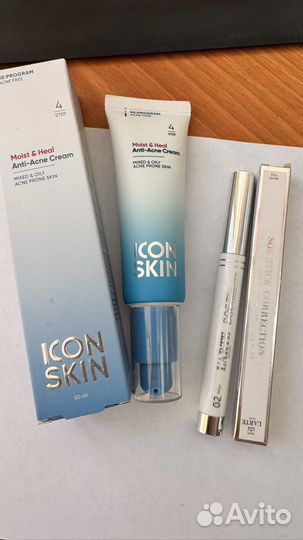 Icon skin moist & heal anti-acne и корректор