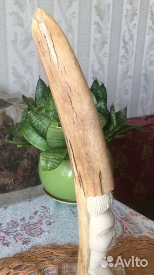 Резьба по кости девушка фигура цар