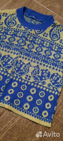 Детский вязаный свитер кофта СССР