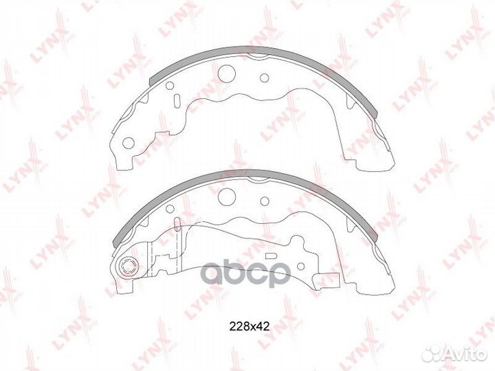 Колодки тормозные барабанные BS-6304 lynxauto