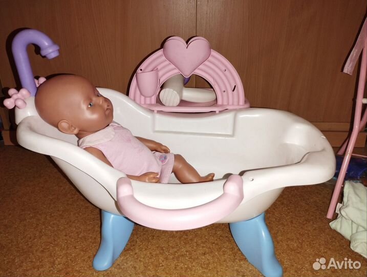 Пупс/ Ванная бейби бон/стульчик