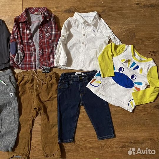 Пакет вещей на мальчика фирменные 9-12 месяцев