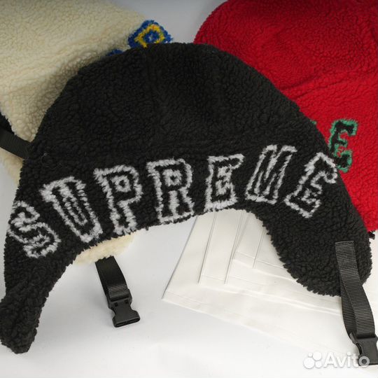 Шапка ушанка Supreme Shearling Trooper