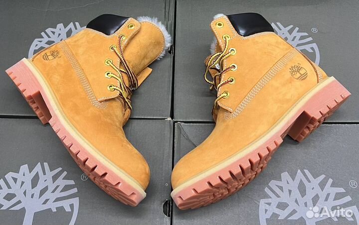 Ботинки зимние timberland с мехом