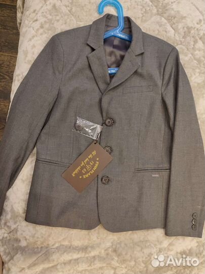 Пиджак школьный для мальчика 140
