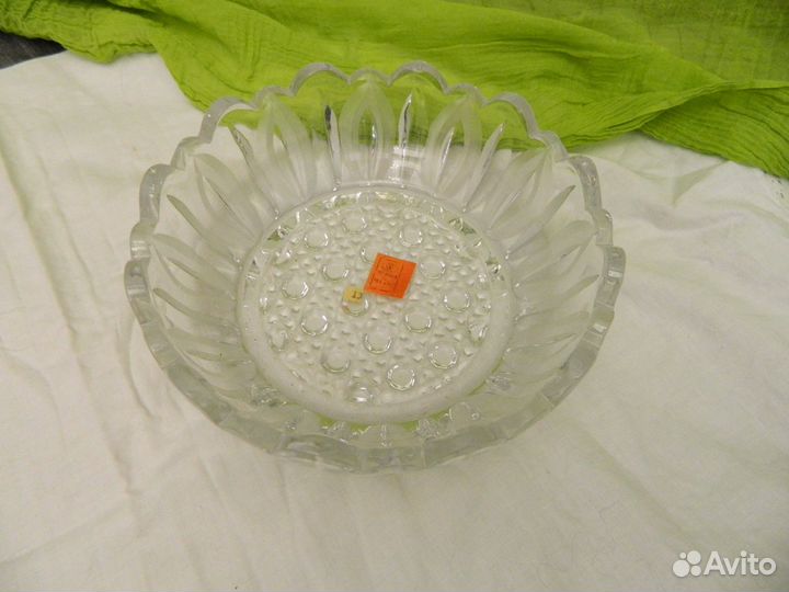 Ваза хрустальная СССР салатник
