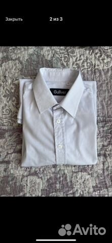 Рубашка gulliver 164 с длинным рукавом