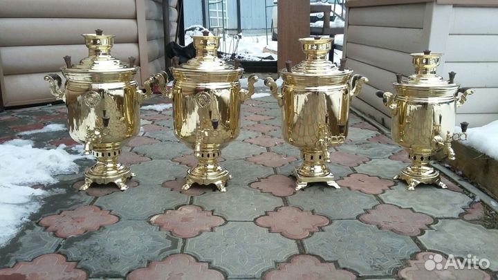 Самовары на дровах, старые