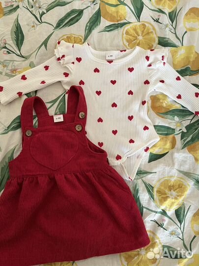 Костюмчик для девочки 6-9 месяцев