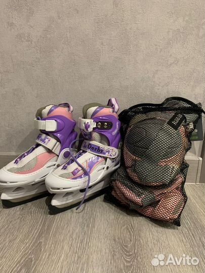 Коньки детские раздвижные 26 29