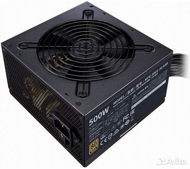 Блок питания Cooler Master MWE 500 Bronze V2 500W